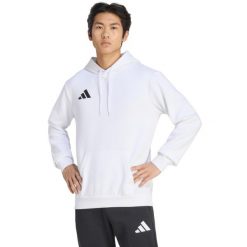 Bluza męska adidas Entrada 26 Hoody. Białe bluzy bez kaptura męskie Adidas, m, z bawełny. Za 134.99 zł.