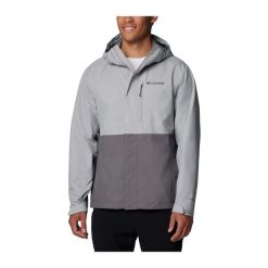 Kurtka przeciwdeszczowa Columbia Hikebound II Jacket. Szare kurtki damskie Columbia, bez wzorów, sportowe, bez kaptura. Za 524.99 zł.