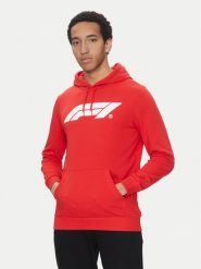 Puma Bluza F1 Ess Logo 625853 Czerwony Regular Fit. Czerwone bluzy bez kaptura męskie Puma, m, z bawełny. Za 209.99 zł.