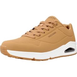 Buty do chodzenia męskie Skechers Uno Stand ON Air. Brązowe buty sportowe na co dzień męskie Skechers, na lato, z gumy, bez zapięcia, trekkingowe. Za 313.99 zł.