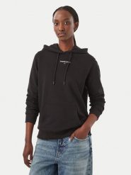 Tommy Jeans Bluza Classic Logo DW0DW23537 Czarny Regular Fit. Czarne bluzy bez kaptura damskie Tommy Jeans, xl, z bawełny. Za 369.99 zł.
