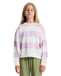 Bluza dla Dziewczynki LITTLE THINGS Fioletowy. Fioletowe bluzy bez kaptura damskie Roxy, m, z bawełny. Za 118.99 zł.