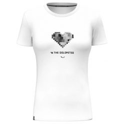 Koszulka sportowa damska Salewa PURE HEART DRY 00-00000286380010. Białe bluzki sportowe damskie Salewa, l, bez wzorów, z materiału, bez ramiączek. Za 229.24 zł.