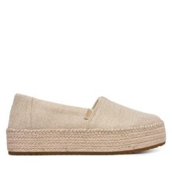 Espadryle Toms. Brązowe espadryle damskie Toms, bez wzorów, bez obcasa. Za 419.99 zł.