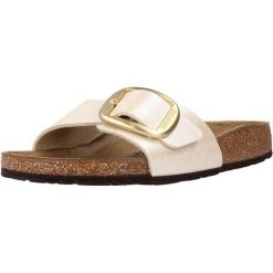 Birkenstock Madrid Big Buckle Beige Damskie. Białe kapcie damskie Birkenstock, z gumy. Za 695.00 zł.