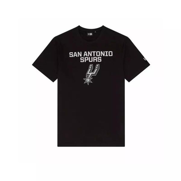 T-Shirt NBA San Antonio Spurs New Era Team logo Noir. Czarne t-shirty męskie New Era, xl, bez wzorów, z materiału, bez kołnierzyka. Za 174.00 zł.
