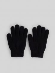 4F Rękawiczki dzianinowe dziecięce - czarne S/M. Czarne rękawiczki dziecięce 4f, z dzianiny, bez ramiączek. Za 39.99 zł.