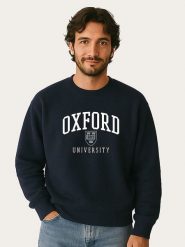 WOOOP Bluza "Oxford University" w kolorze granatowym rozmiar: S. Niebieskie bluzy bez kaptura damskie Wooop, s. Za 108.99 zł.