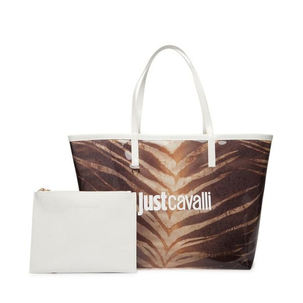 Torebka Just Cavalli. Brązowe torebki klasyczne damskie Just Cavalli, bez wzorów, bez dodatków. Za 355.99 zł.