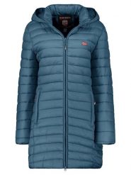 Geographical Norway Płaszcz pikowany "Atika" w kolorze morskim rozmiar: XXL. Niebieskie płaszcze damskie Geographical Norway, xxl, bez wzorów. Za 163.64 zł.