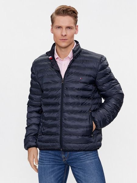 Tommy Hilfiger Kurtka przejściowa Core Circular MW0MW18763 Granatowy Regular Fit. Niebieskie kurtki męskie Tommy Hilfiger, m, bez wzorów, z syntetyku, bez kaptura. Za 659.99 zł.