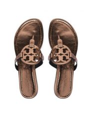 Tory Burch Japonki 183517 Brązowy. Brązowe klapki damskie Tory Burch, bez wzorów, bez obcasa. Za 1,139.00 zł.