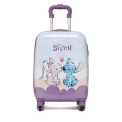 Walizka dziecięca Disney Classics. Fioletowe walizki Disney Classics, bez wzorów. Za 219.99 zł.
