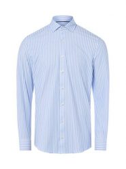 Finshley & Harding koszula biznesowa Mężczyźni Super Slim Fit Bawełna niebieski|biały, 40. Białe koszule męskie Finshley & Harding, m, bez wzorów, z bawełny, bez kołnierzyka, bez ramiączek. Za 229.95 zł.