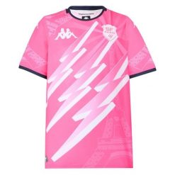 Koszulka domowa Stade Français 2025/26. Czerwone t-shirty damskie Kappa, l, bez wzorów, bez kołnierzyka. Za 403.00 zł.