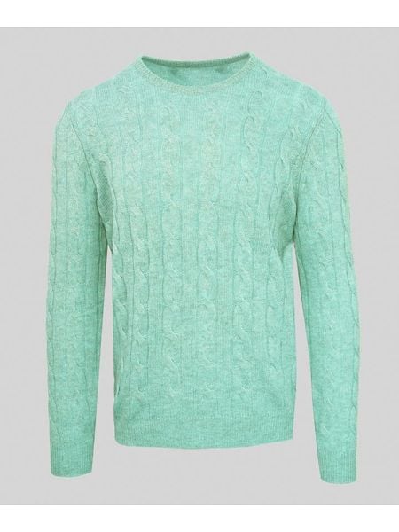 Malo Optimum Sweter w kolorze turkusowym rozmiar: S. Niebieskie swetry męskie Malo Optimum, s, bez wzorów, z kaszmiru, bez kołnierzyka. Za 382.99 zł.