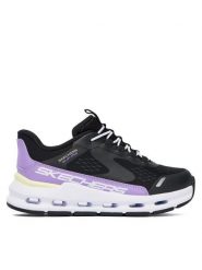 Skechers Sneakersy Glide-Step + 303654L BKPR Czarny. Czarne buty sportowe dziewczęce Skechers, bez wzorów, z materiału, bez zapięcia. Za 199.99 zł.