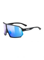 Okulary przeciwsłoneczne Uvex Sportstyle 237 CV - black matt/mirror blue. Czarne okulary przeciwsłoneczne męskie Uvex. Za 487.29 zł.