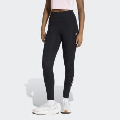 Legginsy fitness damskie ADIDAS. Czarne legginsy damskie Adidas, xl, bez wzorów, z materiału. Za 129.99 zł.
