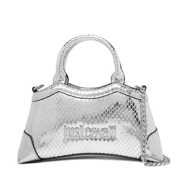 Torebka Just Cavalli. Szare torebki klasyczne damskie Just Cavalli, bez wzorów, bez dodatków. Za 469.99 zł.