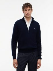 Tommy Hilfiger kardigan z zawartością kaszmiru Mężczyźni Bawełna niebieski, L. Niebieskie kardigany męskie Tommy Hilfiger, l, bez wzorów, z bawełny, bez kołnierzyka. Za 569.95 zł.