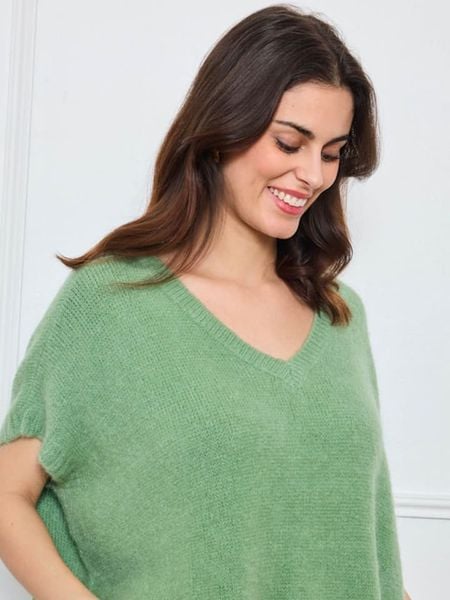 CXL by Christian Lacroix Sweter w kolorze zielonym rozmiar: onesize. Zielone swetry klasyczne damskie CXL by Christian Lacroix, z wełny, bez kołnierzyka. Za 173.99 zł.