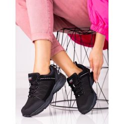 Buty trekkingowe damskie DK czarne. Czarne obuwie trekkingowe damskie . Za 197.04 zł.