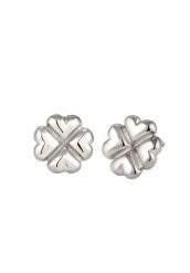 Elli Kolczyki Sztyfty Damskie Liść Koniczyny 925 Sterling Silver 1 ct. Szare kolczyki damskie Elli, srebrne, na sztyftcie. Za 198.99 zł.