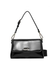 Calvin Klein Torebka Ck Must Dbl Strap Mini Bag_Shiny K60K612772 Czarny. Czarne torebki klasyczne damskie CALVIN KLEIN, bez wzorów, ze skóry, bez dodatków. Za 289.99 zł.