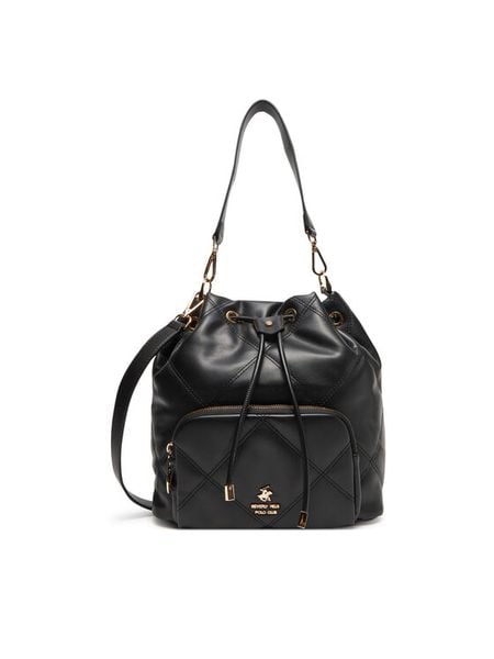 Beverly Hills Polo Club Torebka CEO-BHPC-C-011-08 Czarny. Czarne torebki klasyczne damskie Beverly Hills Polo Club, bez wzorów, z materiału, bez dodatków. Za 259.99 zł.