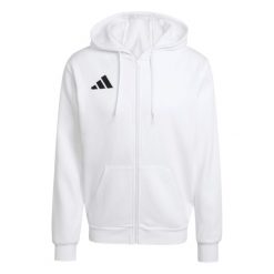 Bluza męska adidas Entrada 26 FZ Hoody. Białe bluzy z kapturem męskie Adidas, m, z bawełny. Za 146.99 zł.
