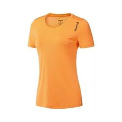 Koszulka treningowa damska Reebok Ess Running. Brązowe bluzki damskie Reebok, s, bez wzorów, sportowe, bez kołnierzyka, bez ramiączek. Za 133.00 zł.