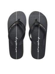Armani Exchange Japonki XDQ010 XV700 N642 Czarny. Czarne klapki damskie Armani Exchange, bez wzorów, z gumy, bez obcasa. Za 209.99 zł.
