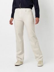 Relaxed by TONI Spodnie materiałowe w kolorze kremowym rozmiar: W22. Brązowe spodnie materiałowe damskie Relaxed by TONI, bez wzorów, z materiału. Za 152.99 zł.