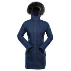 Płaszcz damski Alpine Pro Ibora. Niebieskie płaszcze damskie Alpine Pro, bez wzorów. W wyprzedaży za 419.00 zł.