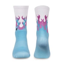 Skarpety sportowe Elitex Training Blue Fire. Niebieskie skarpetki męskie ELITEX TRAINING, bez wzorów, z elastanu. Za 50.99 zł.