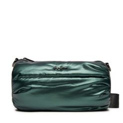 Torebka Pepe Jeans. Zielone listonoszki damskie Pepe Jeans, bez wzorów, z jeansu, bez dodatków. Za 189.99 zł.