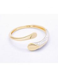 DIAMANTA Złoty pierścionek "Aenor" z diamentami rozmiar: 54. Żółte pierścionki damskie DIAMANTA, z diamentem, złote. Za 1,592.03 zł.