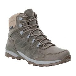Buty trekkingowe męskie Jack Wolfskin Refugio Prime Texapore Mid. Brązowe buty trekkingowe męskie Jack Wolfskin, z gumy, bez zapięcia. Za 789.99 zł.