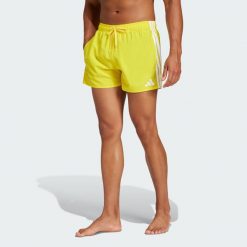 Szorty do pływania 3-Stripes 3-Inch. Białe szorty męskie Adidas, s, z materiału, do pływania. Za 159.00 zł.
