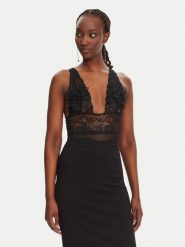 Elisabetta Franchi Body BO03452E2 110 Czarny Regular Fit. Czarne body damskie Elisabetta Franchi, bez wzorów, z syntetyku. Za 819.99 zł.