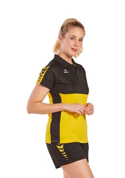 Koszulka polo Erima Six Wings wielokolorowa. Czarne bluzki sportowe damskie Erima, s, z materiału, bez kołnierzyka, bez ramiączek. Za 170.31 zł.