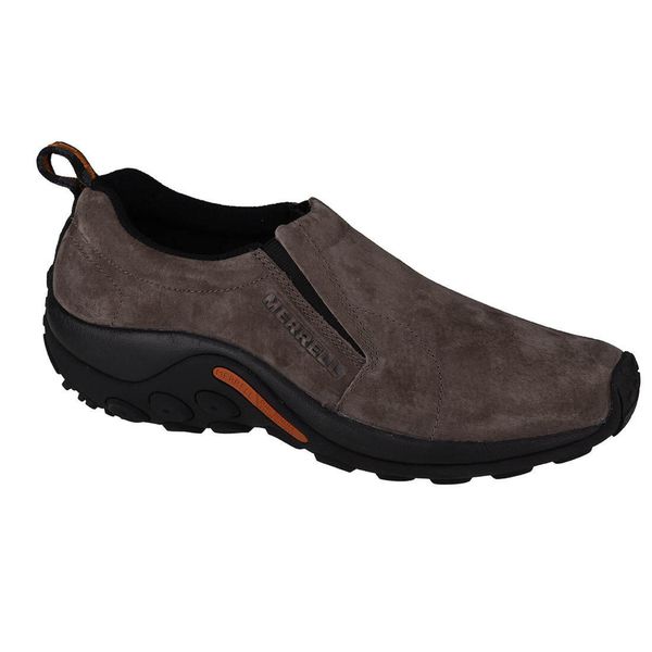 Buty trekkingowe męskie Merrell Jungle Moc. Brązowe buty trekkingowe męskie MERRELL, z materiału, bez zapięcia, trekkingowe. Za 435.00 zł.