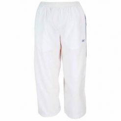 Spodnie treningowe męskie Reebok AUMG7390100. Białe spodnie sportowe męskie Reebok, z dresówki. Za 161.00 zł.