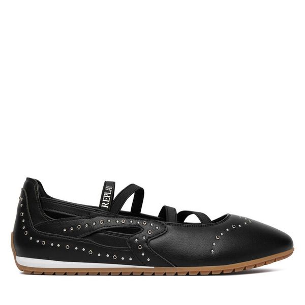 Baleriny REPLAY. Czarne baleriny damskie Replay, bez wzorów, bez obcasa. Za 219.99 zł.