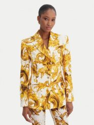 Versace Jeans Couture Marynarka 80HAQ702 NS756 Biały Slim Fit. Białe marynarki i żakiety damskie Versace Jeans Couture, bez wzorów, z jeansu. Za 2,839.00 zł.