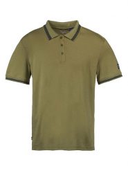 DOLOMITE Koszulka polo "Corvara" w kolorze khaki rozmiar: S. Brązowe koszulki polo męskie Dolomite, s, bez wzorów, z materiału, bez ramiączek. Za 96.60 zł.