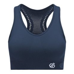 Biustonosz dla kobiet Dare 2B React Sports. Niebieskie biustonosze sportowe damskie Dare 2b, bez wzorów. Za 99.99 zł.
