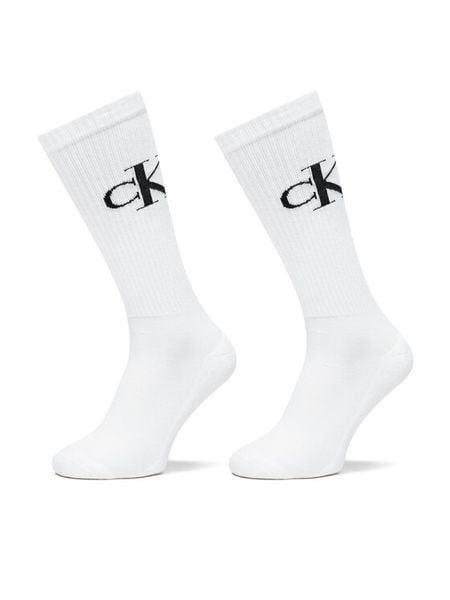 Calvin Klein Jeans Skarpety długie 701228802 Biały. Białe skarpetki męskie Calvin Klein Jeans, bez wzorów, z bawełny. Za 69.99 zł.