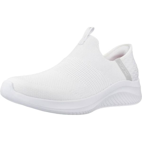 Buty SKECHERS SLIP-INS ULTRA FLEX 3.0 COZY STREAK Biały. Białe trampki i tenisówki damskie Skechers, bez wzorów, z tkaniny. Za 407.99 zł.